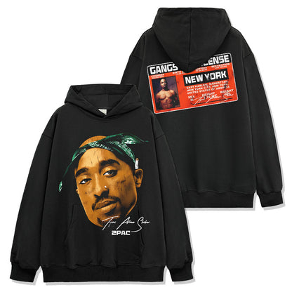 2pac Tupac Gangster license Hoodie