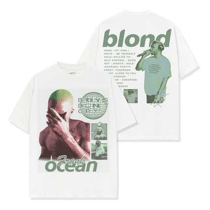 Frank Ocean Blond Album Green Montage T-shirt