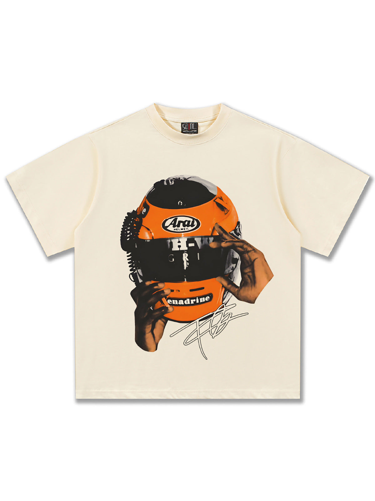 Frank Ocean Orange Aral Motorcycle Helmet T-Shirt