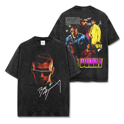Bad Bunny Signature Face Colorful T-Shirt / Hoodie / Sweatshirt