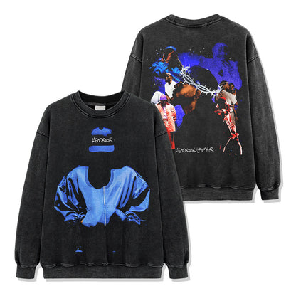 Blue-themed Kendrick Lamar Sweatshirt