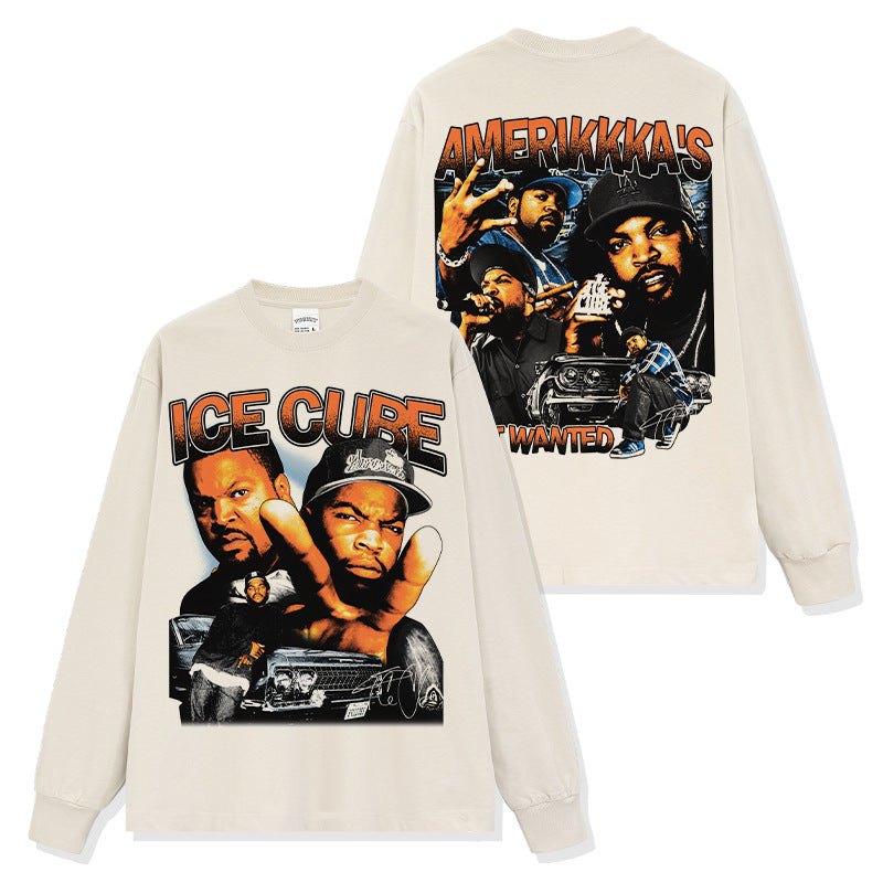 Ice Cube Double-sided Montage Sweatshirt