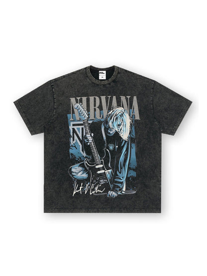 Nirvana Retro Drawing T-Shirt
