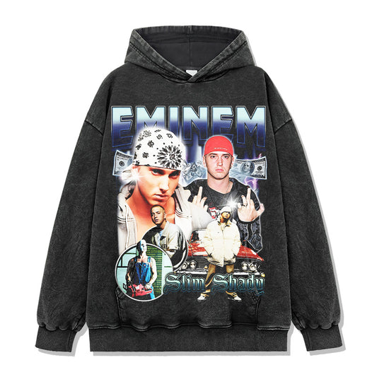 Eminem Slim Shady Blue Montage Hoodie