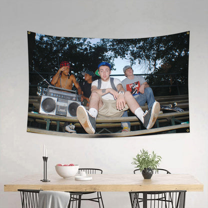 Cross-border Temu Amazon Mac Miller (K.I.D.S.) flag hanging cloth tapestry 90*150cm