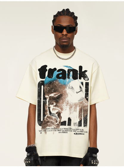 Frank Ocean Singing Retro Design T-Shirt