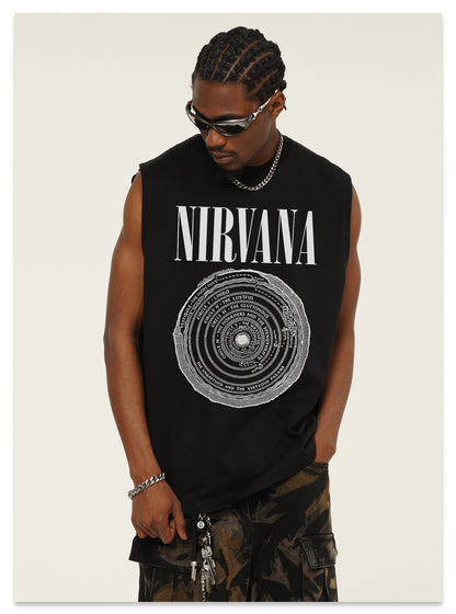 Nirvana Circle Rings Tank Top