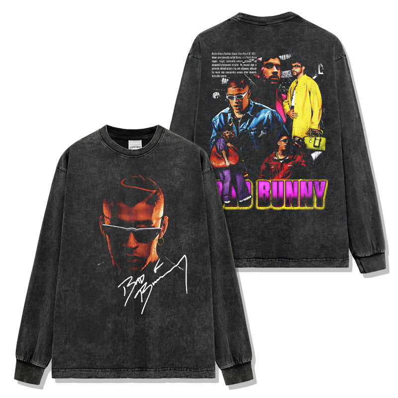 Bad Bunny Signature Face Colorful T-Shirt / Hoodie / Sweatshirt