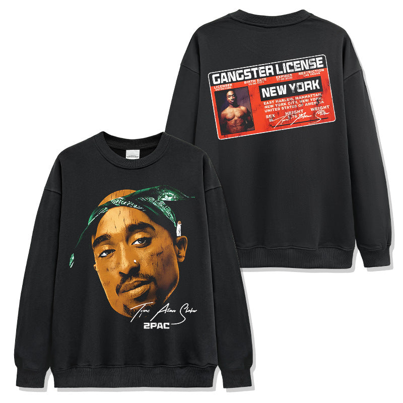 2pac Tupac Gangster license Sweatshirt