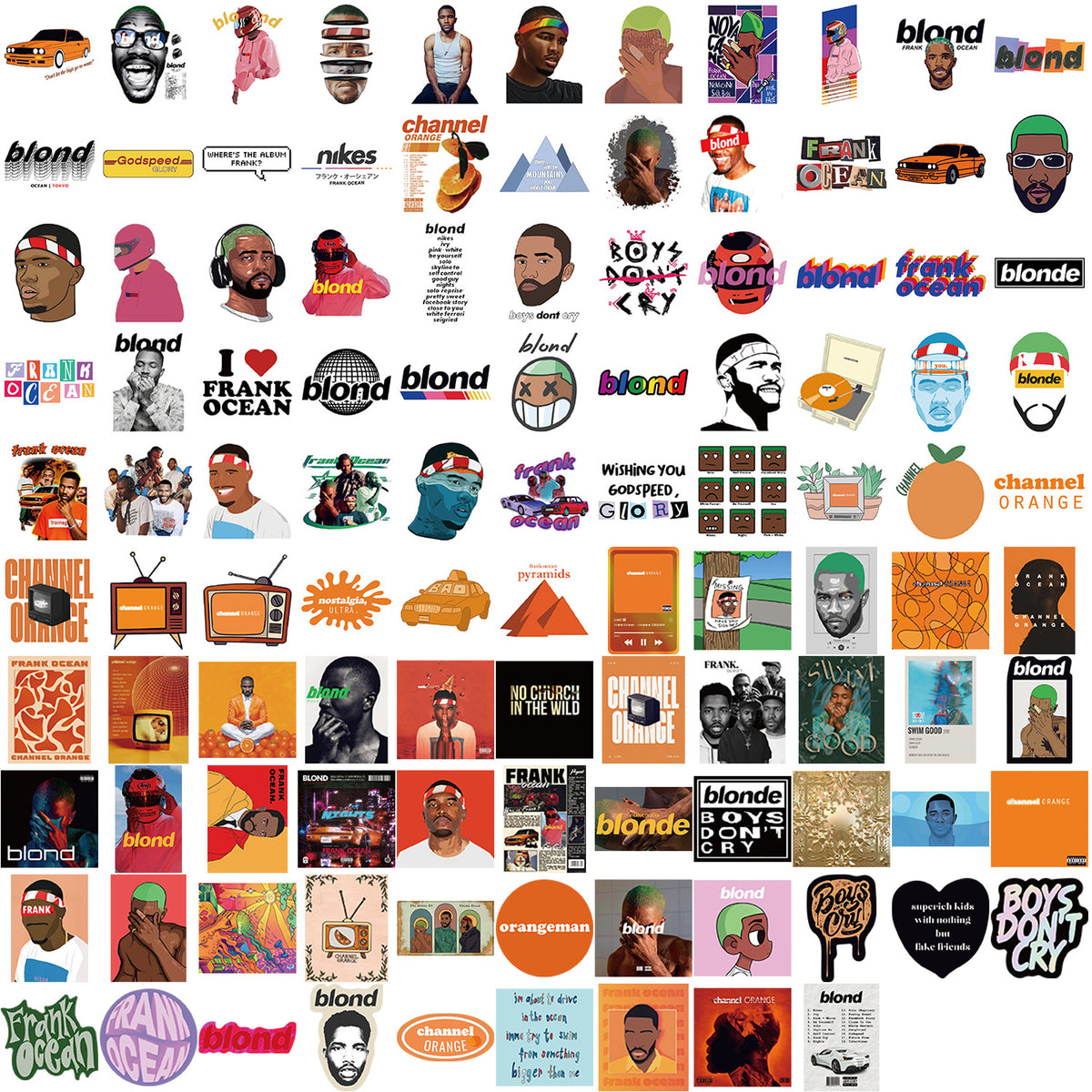 105 Frank Ocean Waterproof Stickers