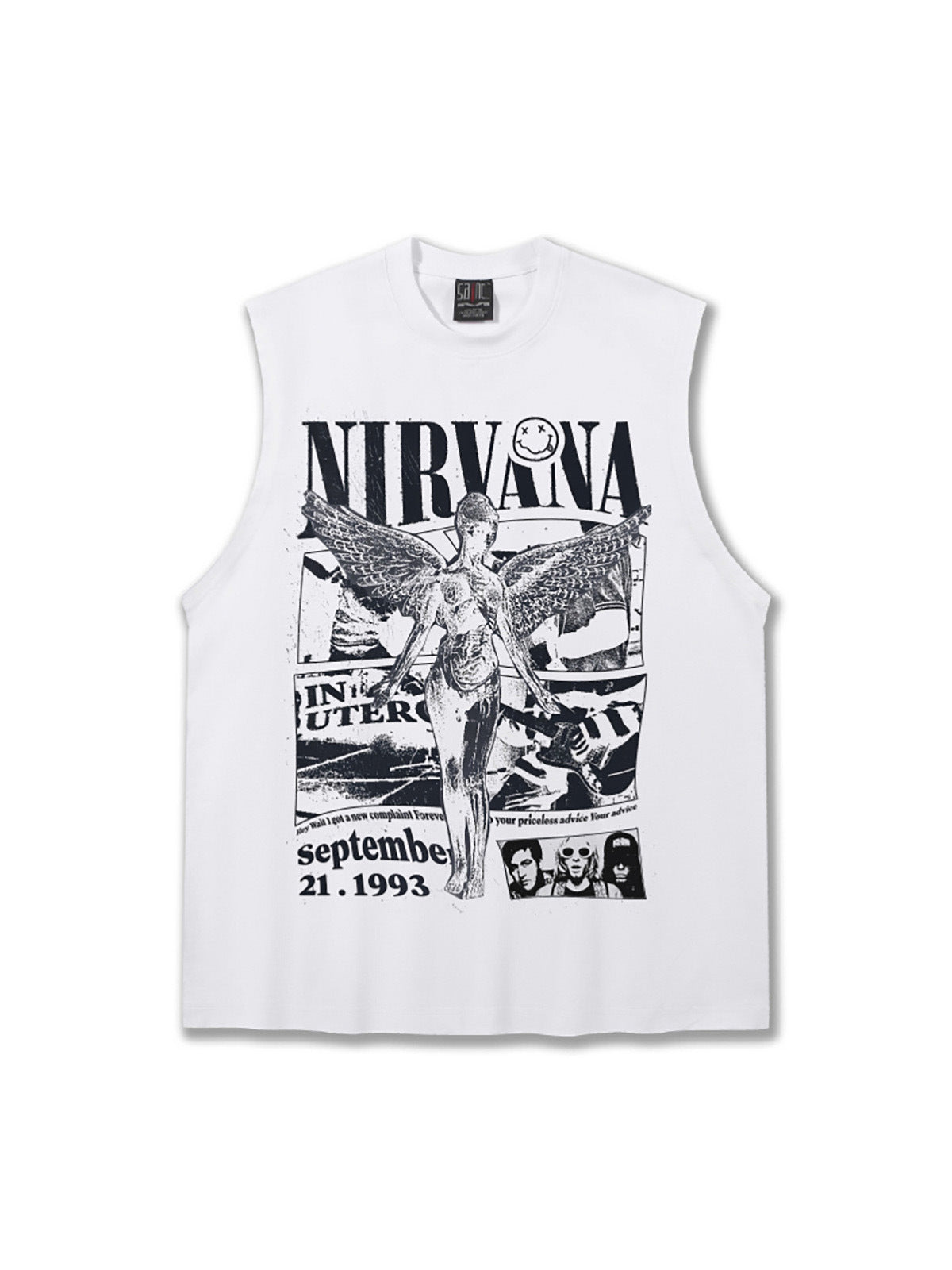 NIRVANA In Utero Angel Retro Graphic Design Tank Top