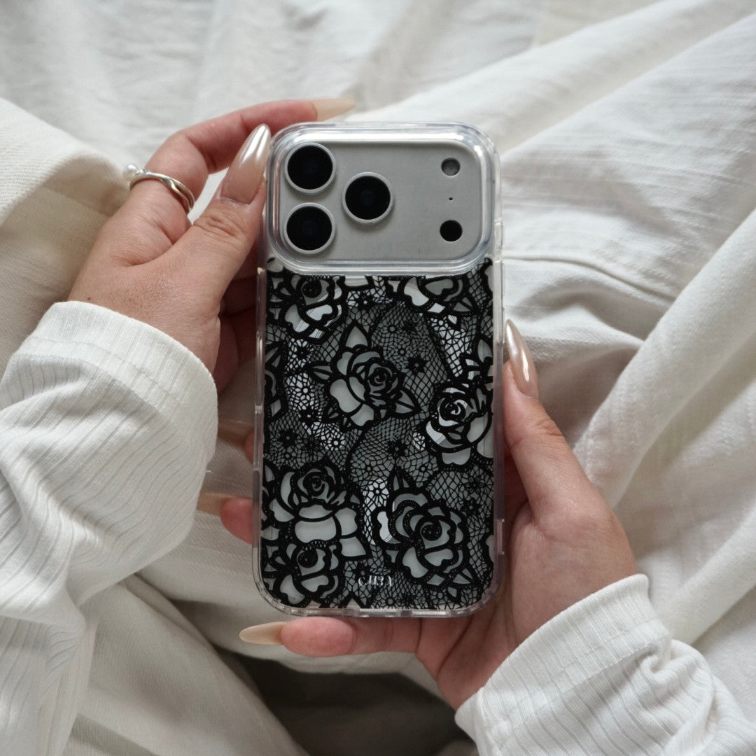 Black and White Lace iPhone Case
