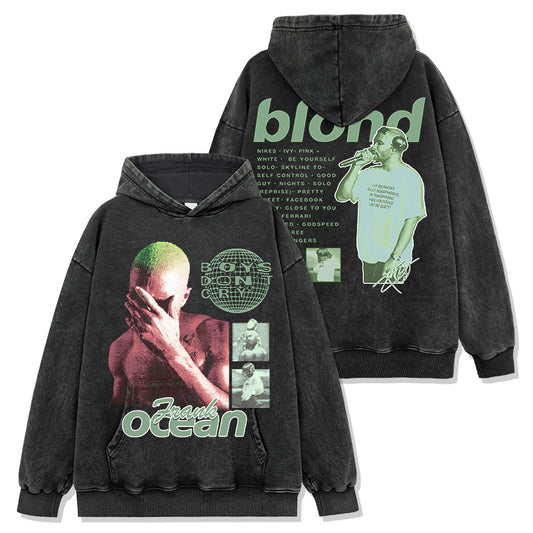 Frank Ocean Blond Album Green Montage Hoodie