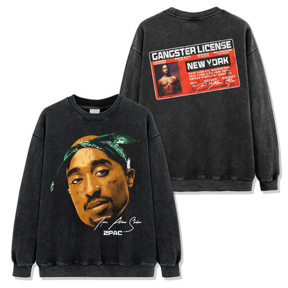 2pac Tupac Gangster license Sweatshirt