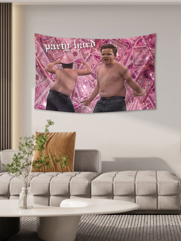 Noah Munck Party Hard Funny Tapestry