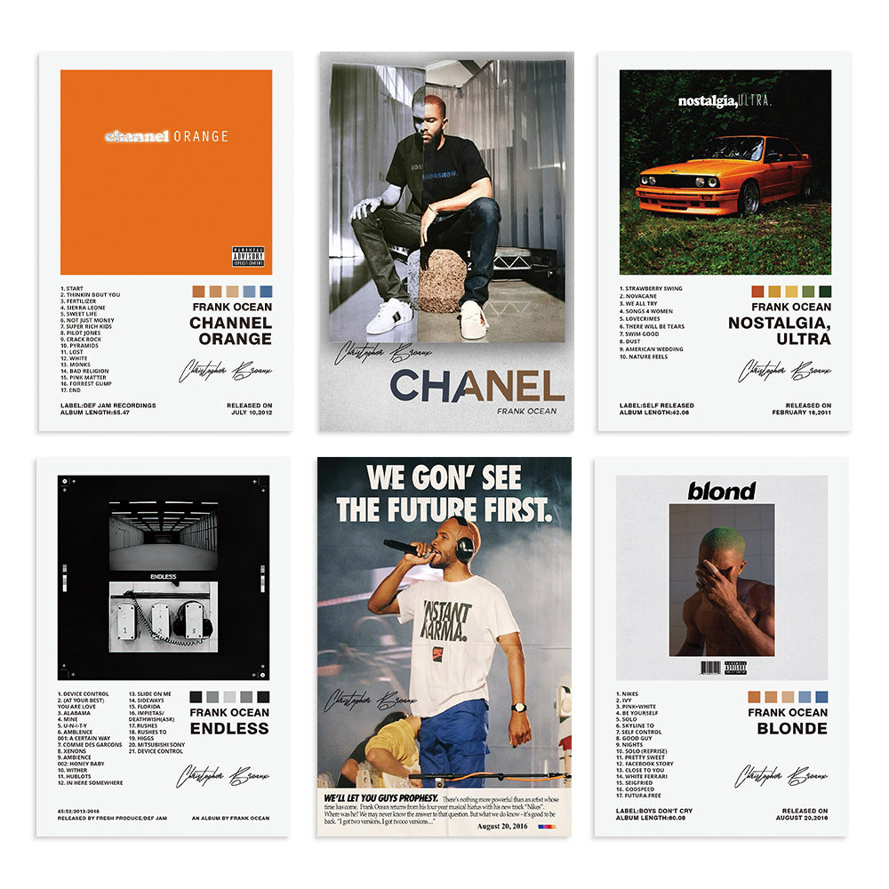 Set of Frank Ocean Album Covers Canvas Posters