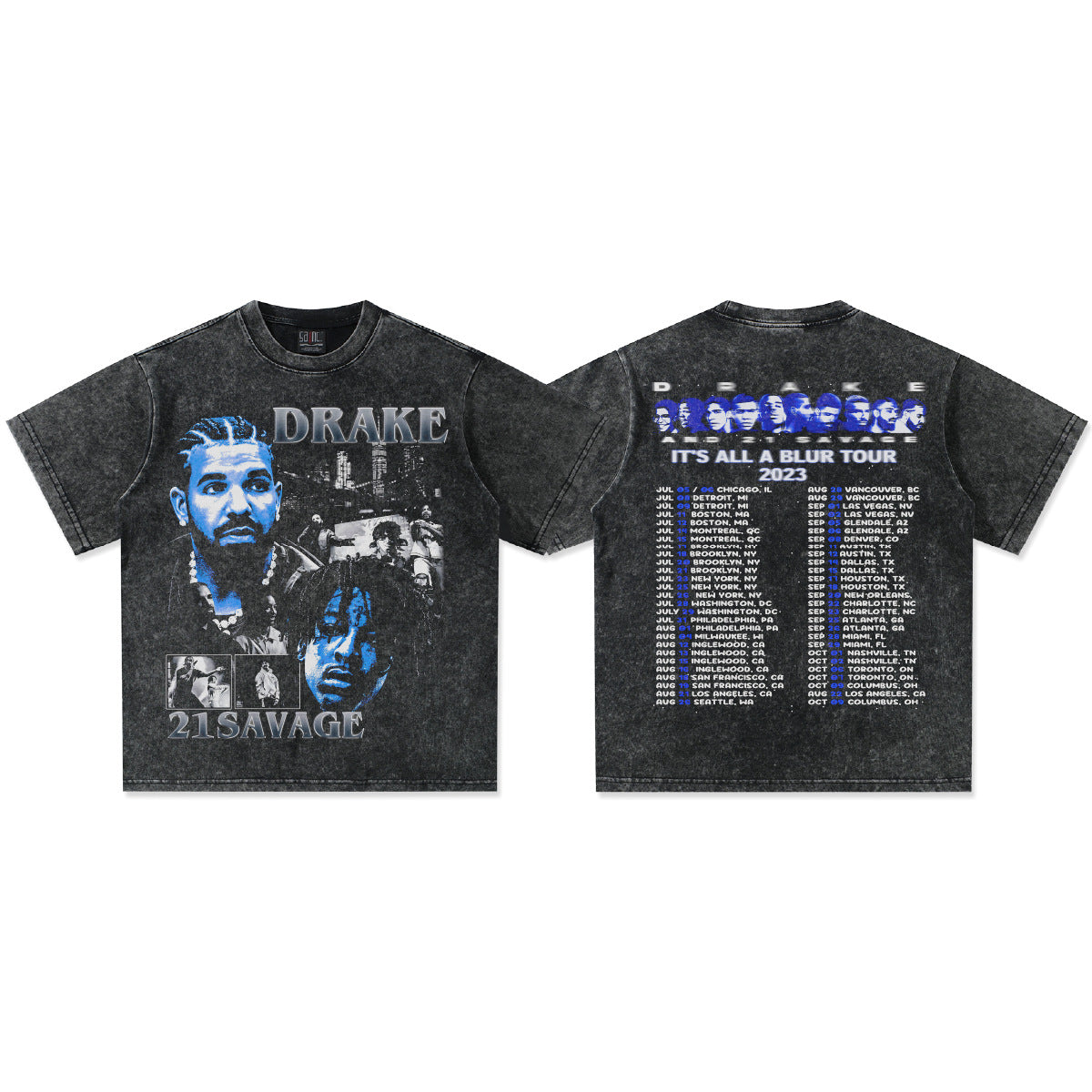 Drake & 21 Savage Blue design T-Shirt