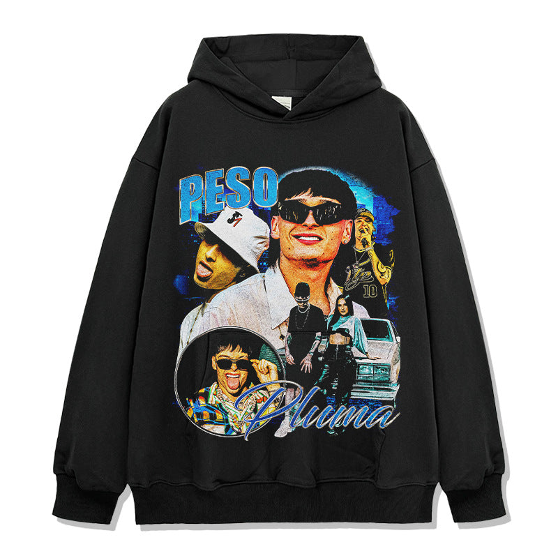 Peso Pluma Blue Montage Hoodie