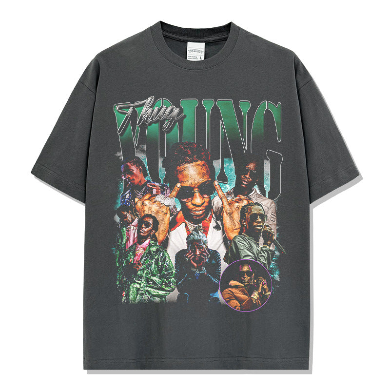 Young Thug Green Montage T-shirt