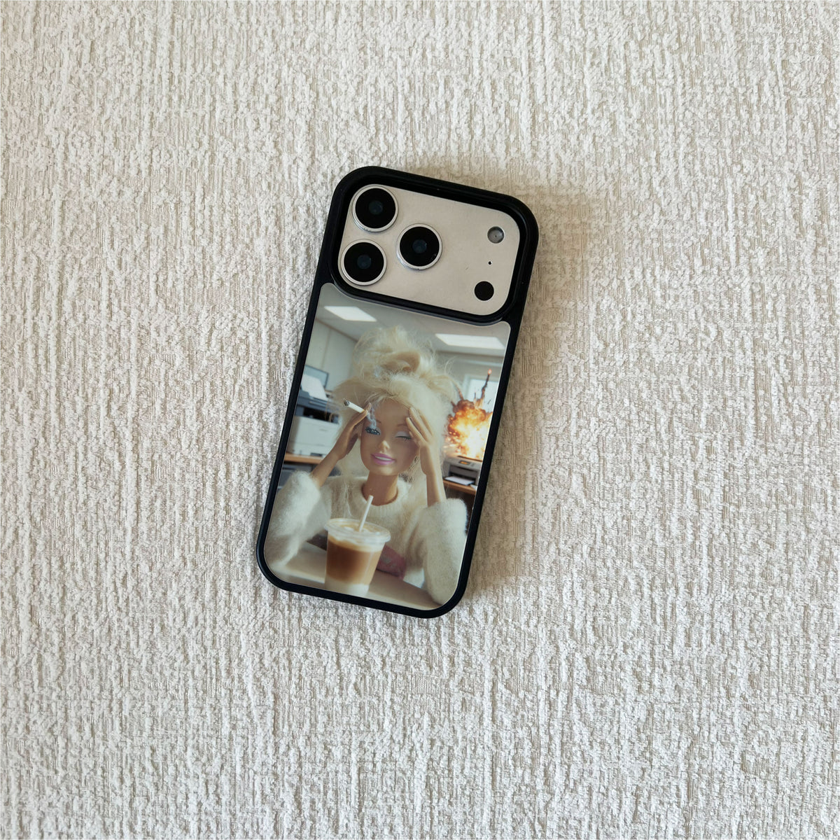 Stressed Out Barbie Meme iPhone Case