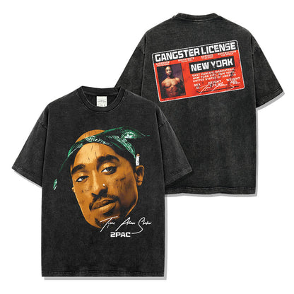 2pac Tupac Gangster license T-Shirt