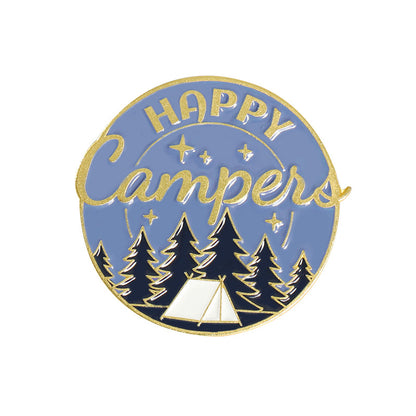 Creative Mountains Landscape Metal Pin Badge Ornaments