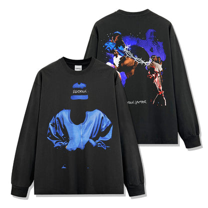 Blue-themed Kendrick Lamar Sweatshirt