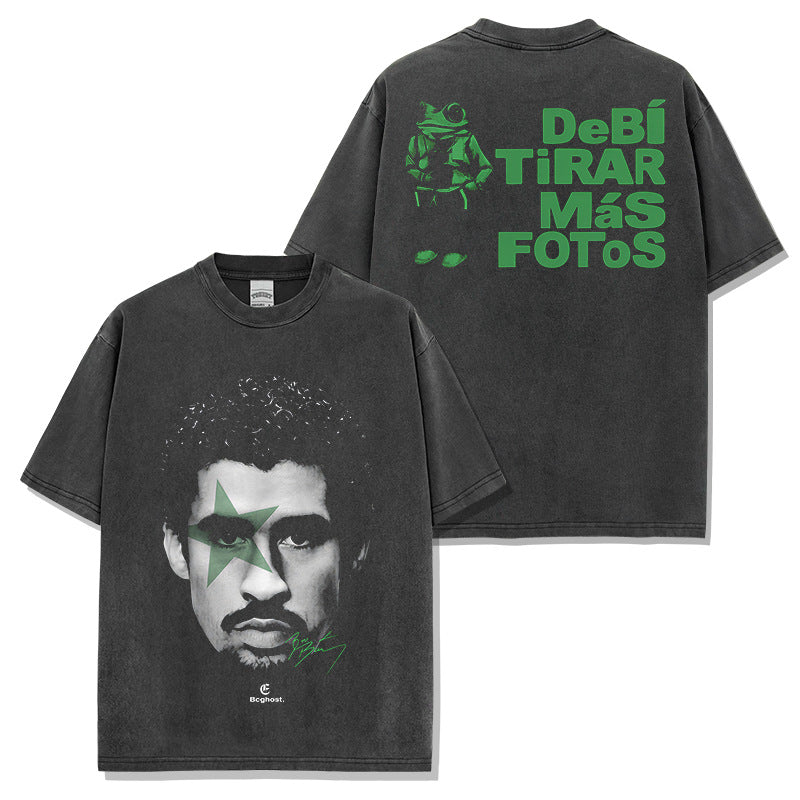 Bad Bunny DeBÍ TiRAR MáS FOToS Green Design T-shirt / Hoodie / Sweatshirt