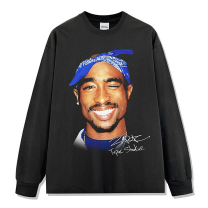 Tupac Smiling Signature Sweatshirt