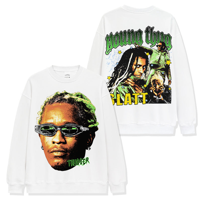 Young Thug Double-sided Green Sweatshirt