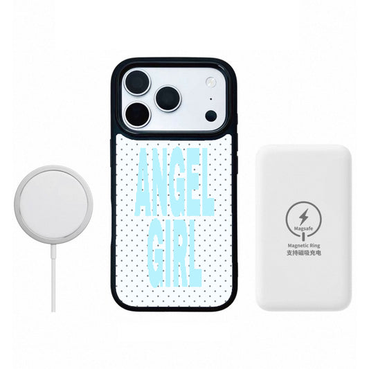 Angel Girl Polka Dots iPhone Case