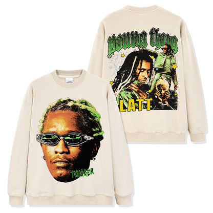 Young Thug Double-sided Green Sweatshirt