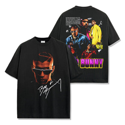 Bad Bunny Signature Face Colorful T-Shirt / Hoodie / Sweatshirt