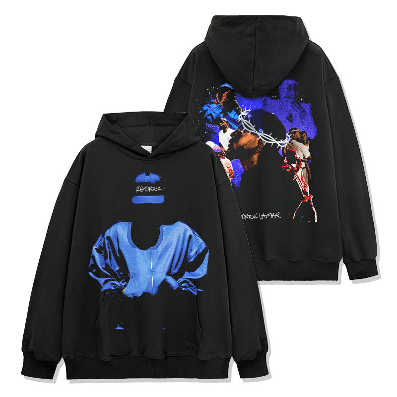 Blue-themed Kendrick Lamar Hoodie