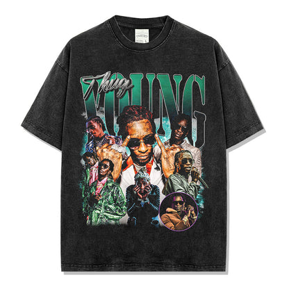 Young Thug Green Montage T-shirt