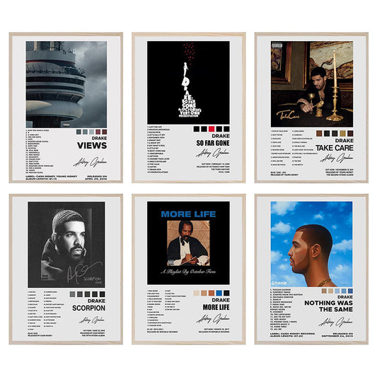 Set of Drake Covers Canvas Posters