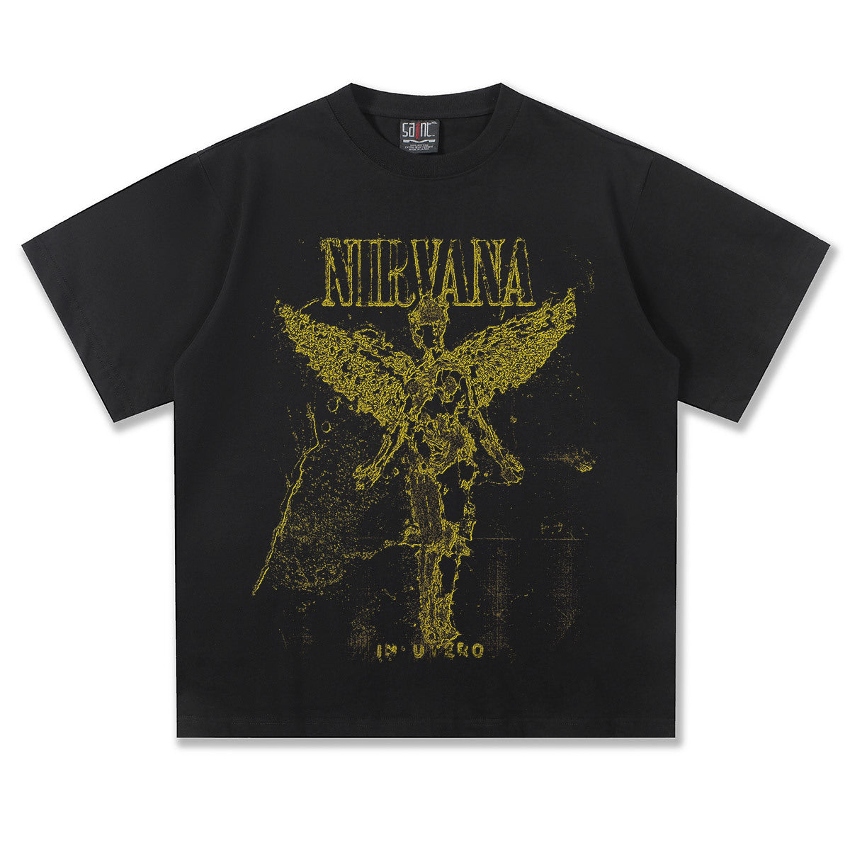 Nirvana In Utro Angel Grainy Design T-Shirt