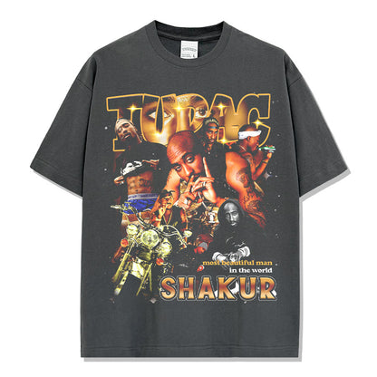 Tupac Shakur One-Sided Print T-Shirt