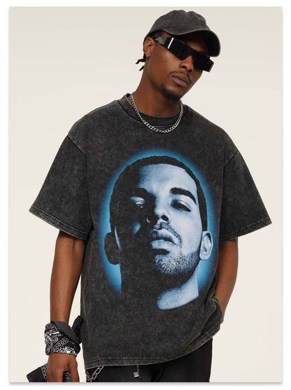 Drake Head T-Shirt Blue Design