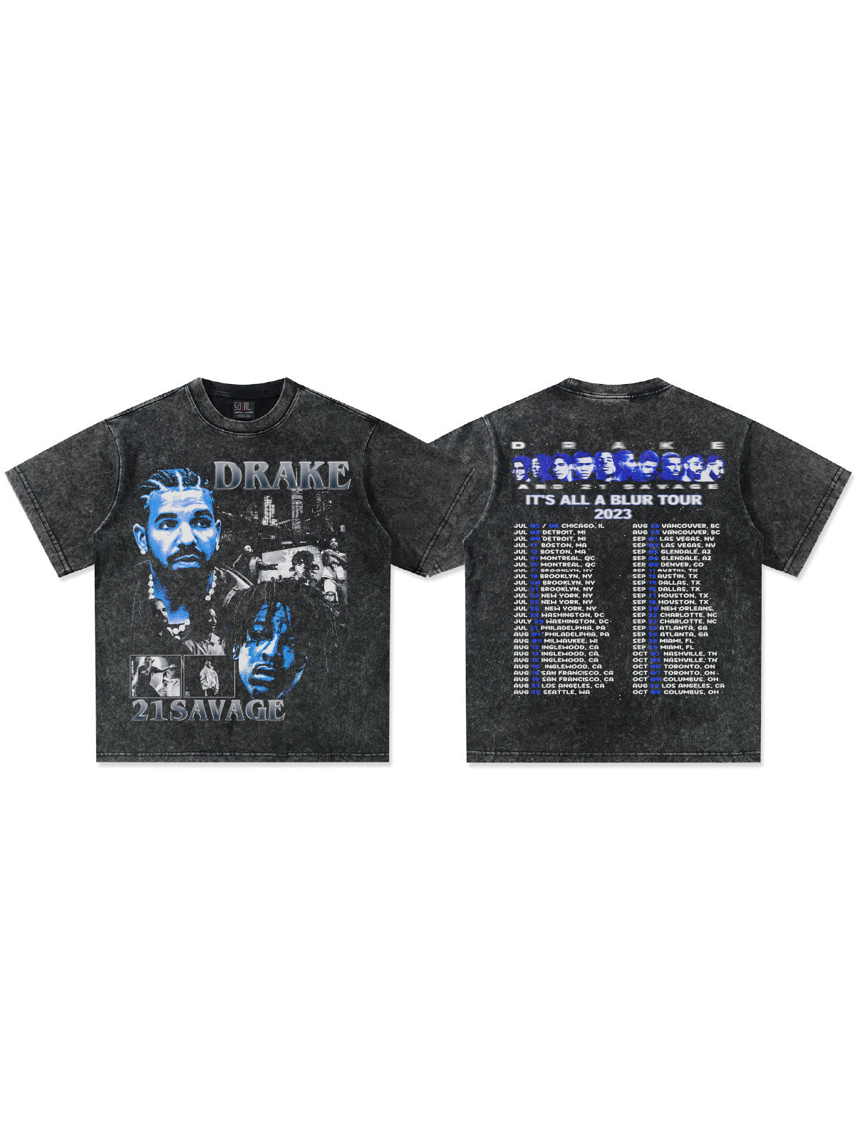 Drake & 21 Savage Blue design T-Shirt