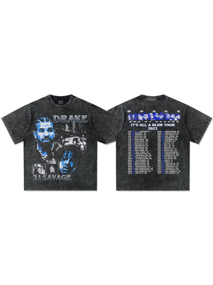 Drake & 21 Savage Blue design T-Shirt