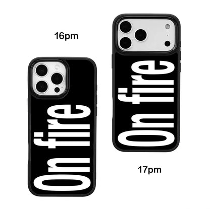 On fire iPhone Case