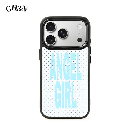 Angel Girl Polka Dots iPhone Case