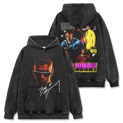 Bad Bunny Signature Face Colorful T-Shirt / Hoodie / Sweatshirt