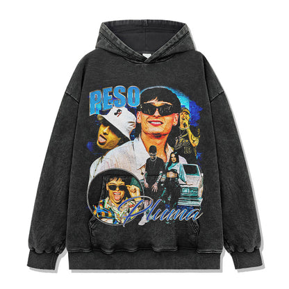 Peso Pluma Blue Montage Hoodie