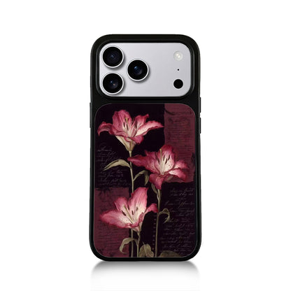 Lilies Midnight Garden iPhone Case