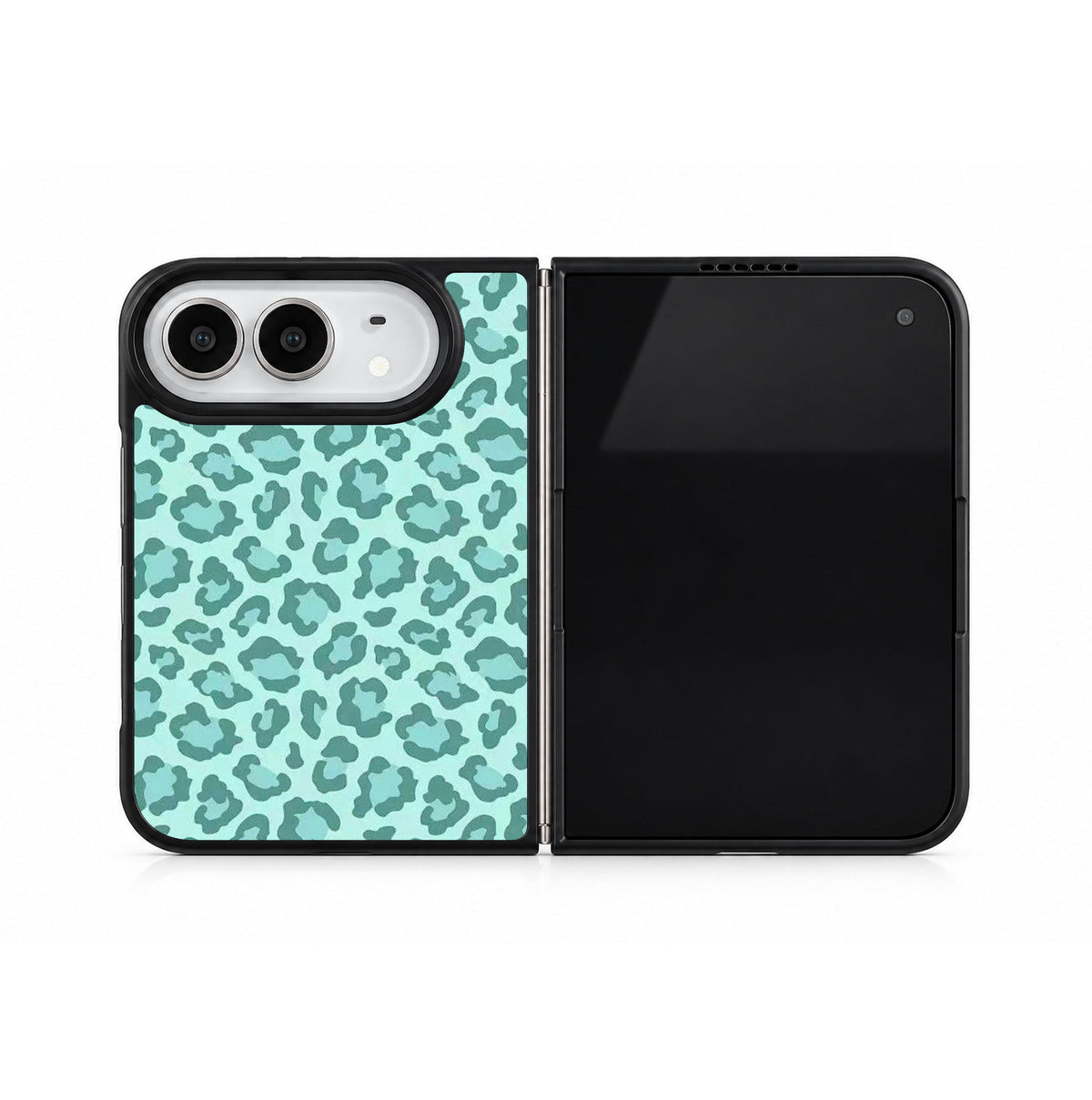 Green Leopard Print iPhone Duo Case