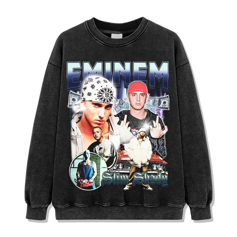 Eminem Slim Shady Blue Montage Sweatshirt