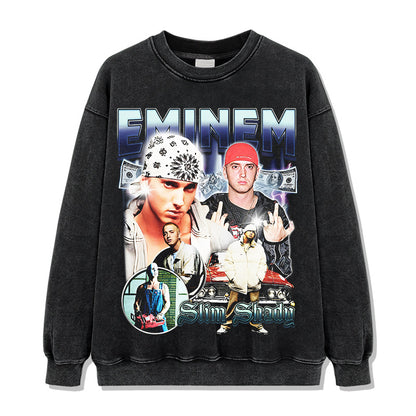 Eminem Slim Shady Blue Montage Sweatshirt