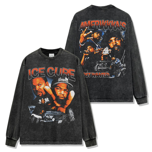 Ice Cube Double-sided Montage Sweatshirt